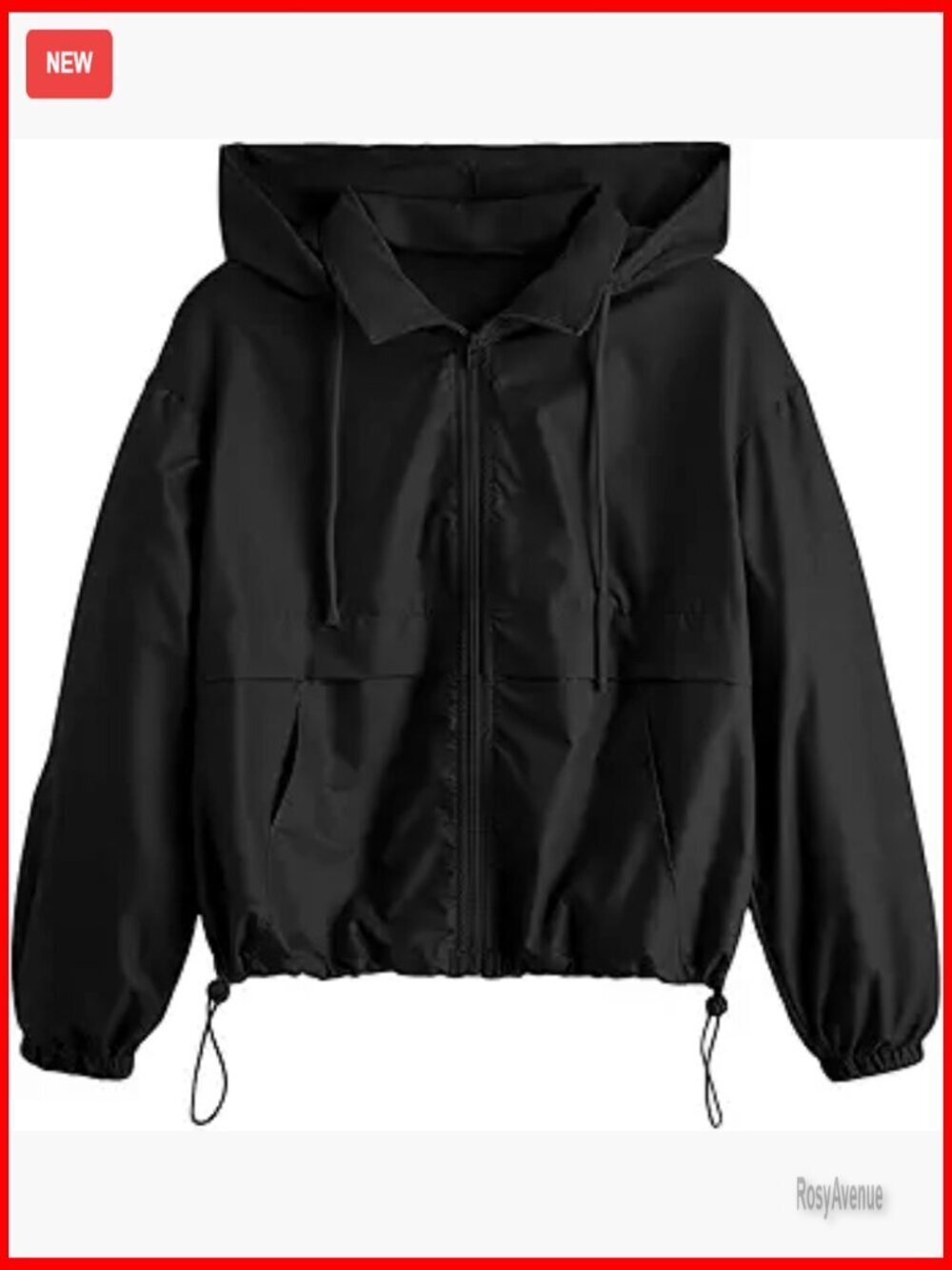 Zip Up Lightweight Windbreaker Jacket Women Sport Casual Hoodie Outerwear with